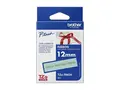 Brother TZe-RM34 - Sateng - gull på myntegrønt Rull (1,2 cm x 4 m) 1 kassett(er) båndtape - for P-Touch Embellish