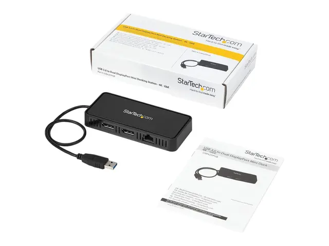 StarTech.com USB 3.0 Mini Dock, Dual Monitor USB-A Docking Station...