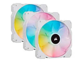 CORSAIR iCUE SP120 RGB ELITE - Kabinettvifte 120 mm - hvit (en pakke 3)