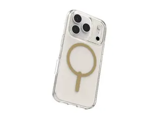 ZAGG Milan Snap - Baksidedeksel for mobiltelefon MagSafe-samsvar - grafen - glitrende gull - for Apple iPhone 17 Pro