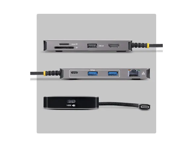 Startech - dokkingstasjon - USB-C 3.2 Gen 2 - HDMI - 10GbE, 1GbE