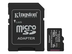 Kingston Canvas Select Plus - Flashminnekort (microSDXC til SD-adapter inkludert) 128 GB - A1 / Video Class V10 / UHS-I U1 / Class10 - microSDXC UHS-I