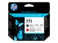 HP 771 - Matt svart, kromatisk r&#248;d - skriverhode for DesignJet Z6200, Z6600, Z6610, Z6800, Z6810