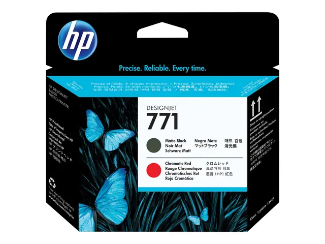 HP 771 - Matt svart, kromatisk rød skriverhode for DesignJet Z6200...