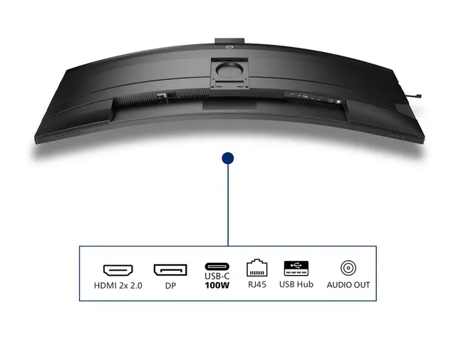 Philips 49B2U6903CH - 6000 Series LED-skjerm kurvet 49" (48.8" syn...