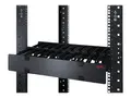 APC Horizontal Cable Manager Single-Sided with Cover Rack-kabelf&#248;ringssett - svart - 1U - 19&quot; - TAA-samsvar - for P/N: SMTL1000RMI2UC, SMX1000C, SMX1500RM2UC, SMX1500RM2UCNC, SMX750C, SMX750CNC