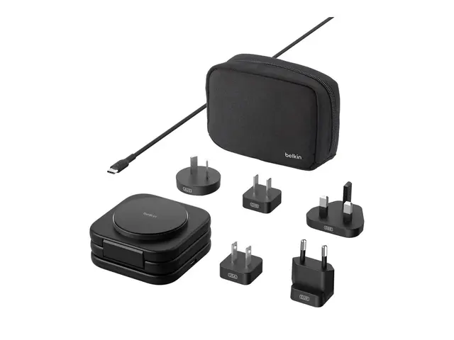 Belkin BoostCharge Pro 3-in-1 - Trådløs ladepute magnetisk med Qi2...