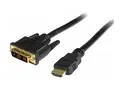 StarTech.com 0.5m HDMI to DVID Cable M/M Adapterkabel - DVI-D hann til HDMI hann - 50 cm - dobbeltisolert - svart
