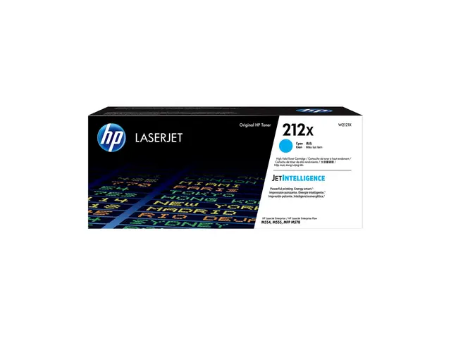 HP 212X - Høy ytelse cyan original LaserJet tonerpatron (W2121X) f...