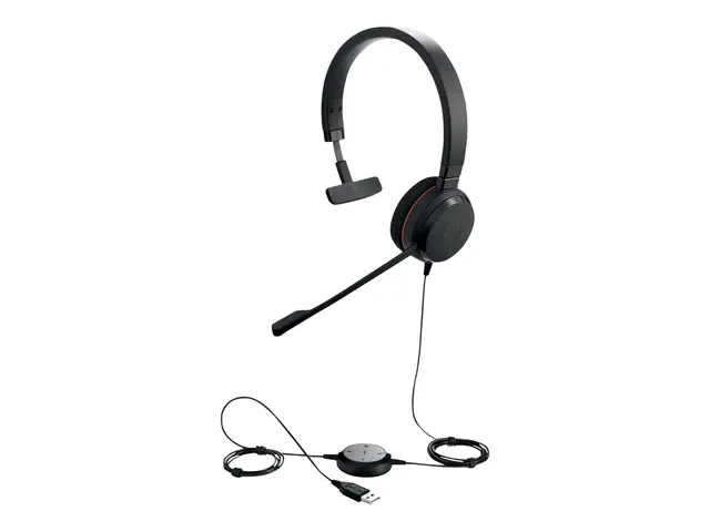 Jabra Evolve 20 MS mono - Hodesett - on-ear - kablet - USB - Certi...