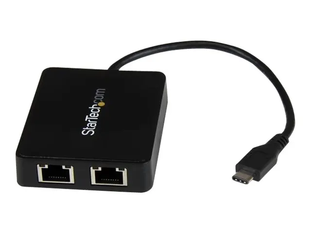 StarTech.com USB-C to Dual Gigabit Ethernet Adapter with USB 3.0 (...
