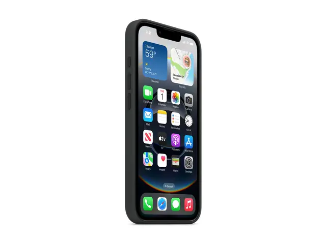 Apple - Baksidedeksel for mobiltelefon silikon svart iPhone 16e