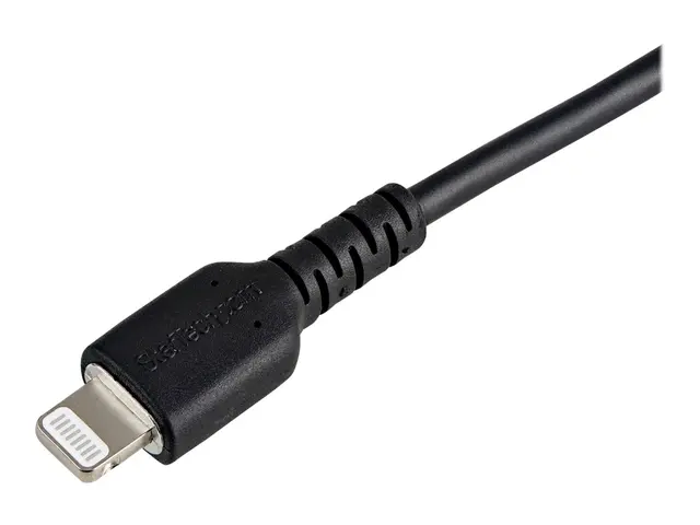 StarTech.com 15cm(6 in) Durable Black USB-A to Lightning Cable, He...