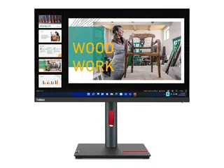 Lenovo P24q-30 - LED-skjerm - 23.8&quot; 2560 x 1440 QHD @ 60 Hz - IPS - 300 cd/m&#178; - 1000:1 - 4 ms - HDMI, DisplayPort - ravnsort - for ThinkCentre neo 70t 11YU; ThinkPad P15 Gen 2 20YQ