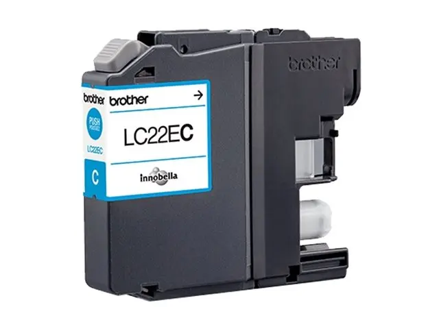 Brother LC22EC - Super High Yield - cyan - original - blekkpatron ...