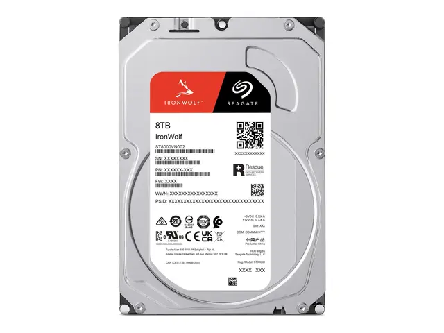Seagate IronWolf ST8000VN002 - Harddisk 8 TB intern 3.5" SATA 6Gb/...