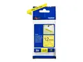 Brother TZe-S631 - Ekstra sterk selvkleber svart p&#229; gult - Rull (1,2 cm x 8 m) 1 kassett(er) laminert teip - for P-Touch PT-E310, E550, P900; P-Touch Cube Plus PT-P710; P-Touch Cube Pro PT-P910