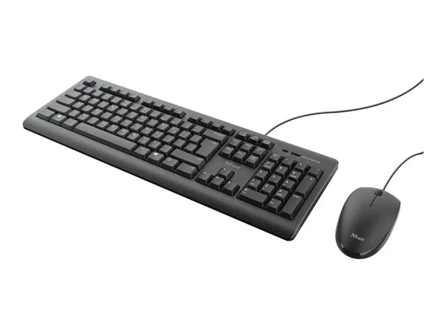 Trust TKM-250 - Tastatur- og mussett - USB - Nordisk - svart