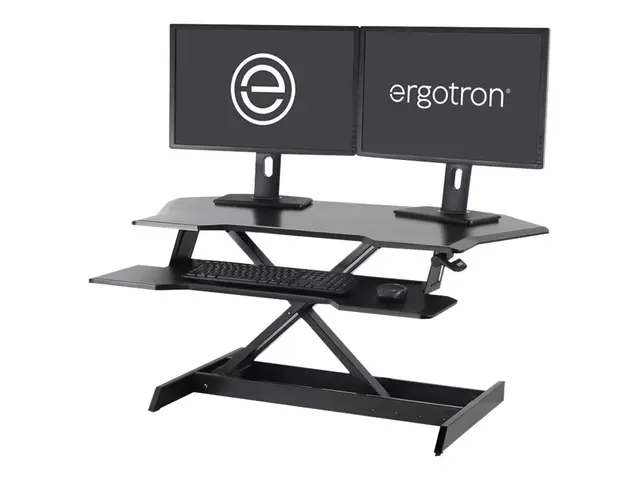 Ergotron WorkFit Corner - Stående skrivebordomformer - svart - sva...