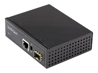 STARTECH.COM PoE+ Industrial Media Converter 60W - Media converter LWL - SM