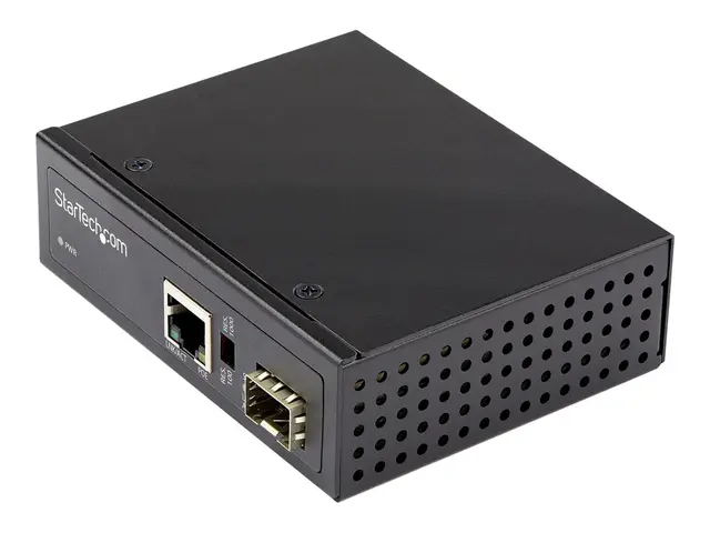 StarTech.com PoE+ Industrial Fiber to Ethernet Media Converter 60W...