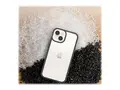 OtterBox React Series - ProPack Packaging baksidedeksel for mobiltelefon - antimikrobielt - termoplastisk elastomer (TPE), polykarbonat, 50 % resirkulert plast - svart krystall - for Apple iPhone 14