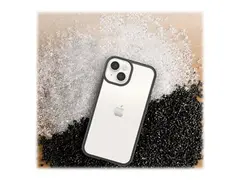 OtterBox React Series - ProPack Packaging baksidedeksel for mobiltelefon - antimikrobielt - termoplastisk elastomer (TPE), polykarbonat, 50 % resirkulert plast - svart krystall - for Apple iPhone 14