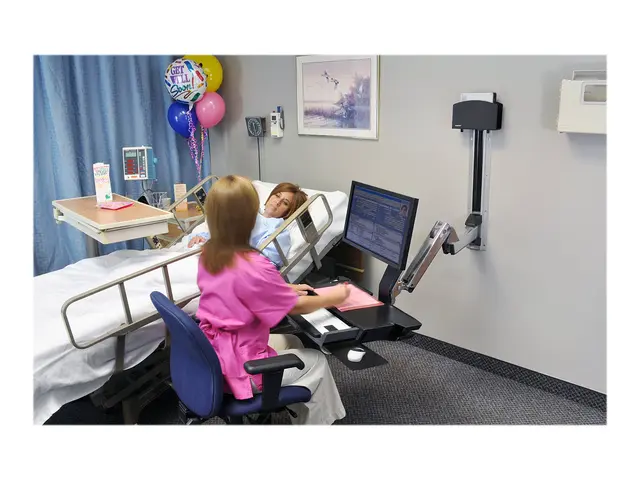 Ergotron StyleView Sit-Stand Combo System with Worksurface monteri...