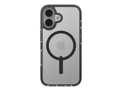 Zagg Santa Cruz Snap - Baksidedeksel for mobiltelefon MagSafe-samsvar - grafen - svart, gjennomsiktig - for Apple iPhone 16