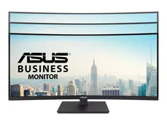ASUS VA34VCPSR - LED-skjerm - kurvet 34" (34" synlig) - 3440 x 1440 @ 100 Hz - VA - 300 cd/m² - 3000:1 - HDR10 - 4 ms - HDMI, DisplayPort, USB-C - høyttalere - svart
