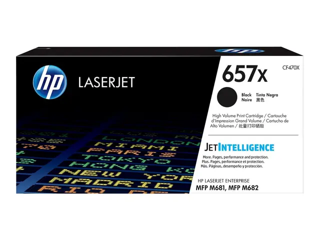 HP 657X - Høy ytelse - svart - original - LaserJet - tonerpatron (...