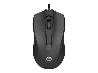 HP 105 - Mus - h&#248;yre- og venstreh&#229;ndet - optisk 3 knapper - kablet - USB-A - svart - Smart Buy