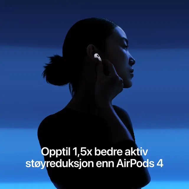 Apple AirPods 5 - True wireless-hodetelefoner med mikrofon ørepropp - Bluetooth - aktiv støydemping - hvit 