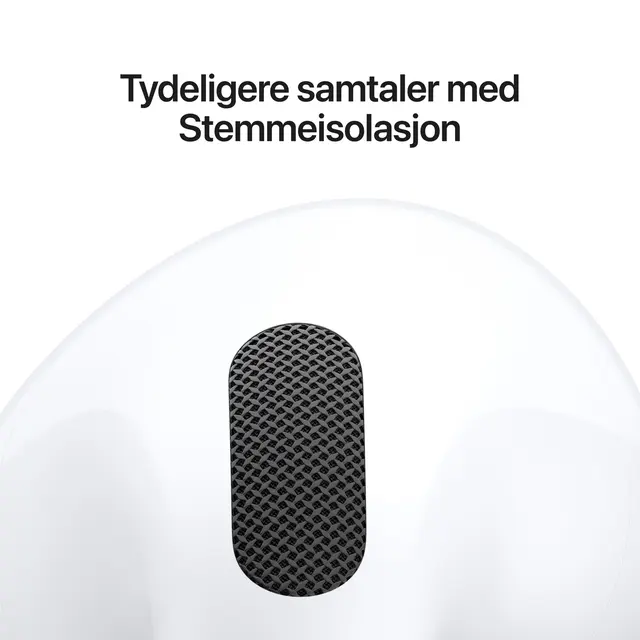 Apple AirPods 5 - True wireless-hodetelefoner med mikrofon ørepropp - Bluetooth - aktiv støydemping - hvit 