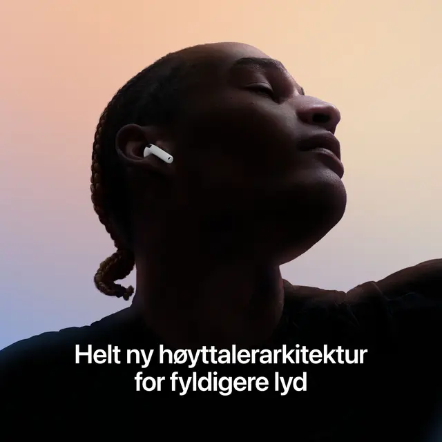 Apple AirPods 5 - True wireless-hodetelefoner med mikrofon ørepropp - Bluetooth - aktiv støydemping - hvit 