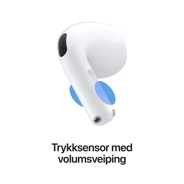 Apple AirPods 5 - True wireless-hodetelefoner med mikrofon ørepropp - Bluetooth - aktiv støydemping - hvit 