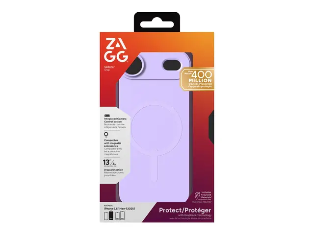 ZAGG Sedona Snap - Baksidedeksel for mobiltelefon MagSafe-samsvar ...