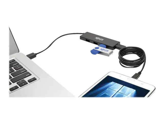 Eaton Tripp Lite series 4-Port Portable Slim USB 3.0 Superspeed Hu...