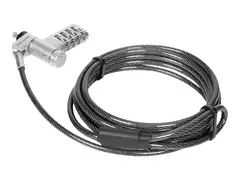 Targus DEFCON Ultimate - Sikkerhetskabellås universalserialisert - sølv - 2 m (en pakke 25)