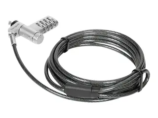 Targus DEFCON Ultimate - Sikkerhetskabellås universalserialisert - sølv - 2 m (en pakke 25)