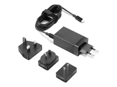 Lenovo 65W USB-C Travel Adapter - Strømadapter AC 100-240 V - 65 watt - svart - for ThinkPad T16 Gen 4 21QN