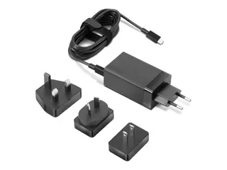 Lenovo 65W USB-C Travel Adapter - Strømadapter AC 100-240 V - 65 watt - svart - for ThinkPad T16 Gen 4 21QN