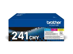 Brother TN241CMY - 3-pack - gul, cyan, magenta original - tonerpatron - for Brother DCP-9015, DCP-9020, HL-3140, HL-3150, HL-3170, MFC-9140, MFC-9330, MFC-9340