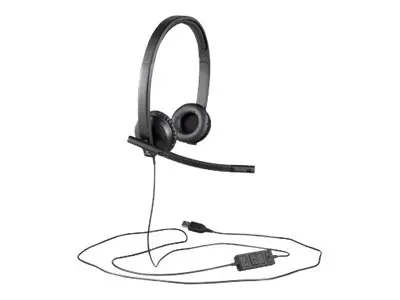 Logitech USB Headset H570e - Hodesett - on-ear kablet 
