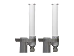 HPE Aruba ANT-2x2-5005 - Antennesett - stangmonterbar utend&#248;rs - 5 dBi (for 4,9 - 5,875 GHz) - rundtstr&#229;lende - hvit - for HPE Aruba AP-584, AP-585, AP-587; AirMesh MSR4KP