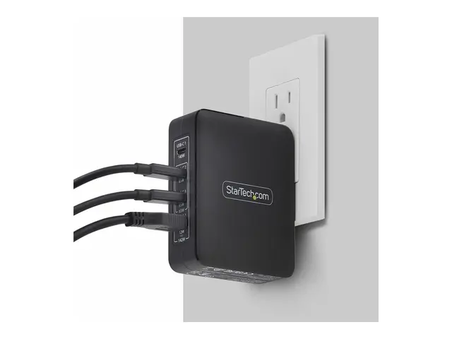 Startech 140W USB-C Wall Charger, USB-C/USB-A, PD GaN Power Adapte...