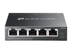 TP-Link Omada ES205GP V1.6 - Switch Styrt - 4 x 10/100/1000 (PoE+) + 1 x 10/100/1000 - stasjonær, veggmonterbar - PoE+ (65 W)