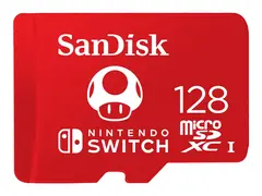 SanDisk - Flashminnekort - 128 GB UHS-I U3 - microSDXC UHS-I - for Nintendo Switch