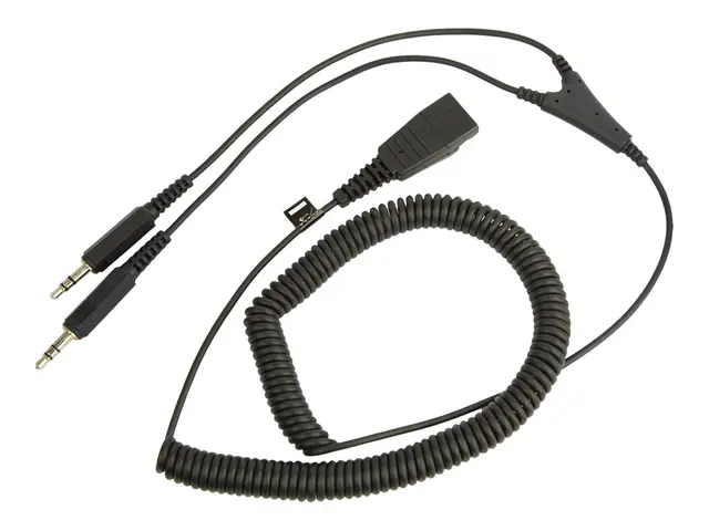 Jabra - Hodetelefonkabel - minijakk hann til Quick Disconnect hann...