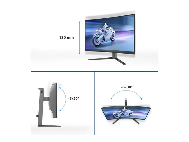 Philips Evnia 5000 27M2C5200W - LED-skjerm gaming kurvet 27" 1920 ...